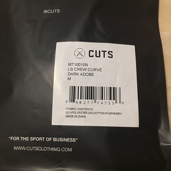 NWT Cuts clothing LS curve hem - Picture 6 of 6